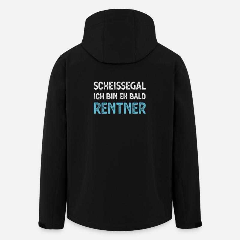 Rentner Ruhestand - Recycelte Männer Softshell-Jacke von Stanley/Stella - Schwarz