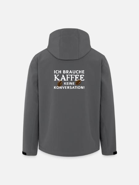 I need coffee - no conversation - Men’s Recycled Softshell Jacket by Stanley/Stella - black