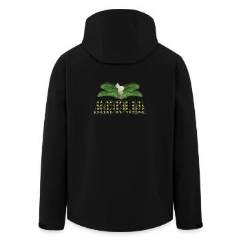 ACOUA - Men’s Recycled Softshell Jacket by Stanley/Stella - black - Back - AI Model Male 185 light (185cm)