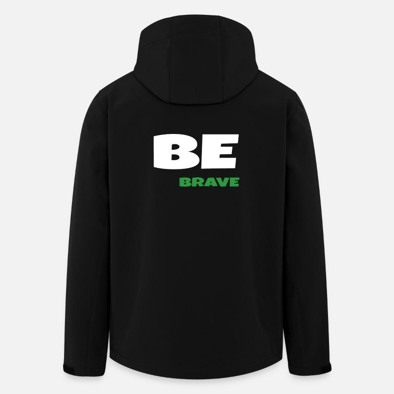 Be Brave - Men’s Recycled Softshell Jacket by Stanley/Stella - black