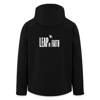 Shirt Leap of Faith weiß - Recycelte Männer Softshell-Jacke von Stanley/Stella - Schwarz - Hinten - AI Model Male 185 light (185cm)