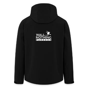 Parkour Wall or Nothing weiß - Recycelte Männer Softshell-Jacke von Stanley/Stella - Schwarz - Hinten - AI Model Male 185 light (185cm)