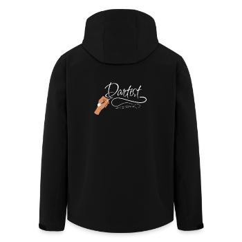 Darts Kunst Dartist Kreatives Dart-Design für Fans - Recycelte Männer Softshell-Jacke von Stanley/Stella - Schwarz - Hinten - AI Model Male 185 light (185cm)