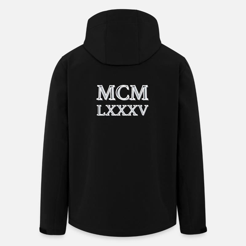 Roman numerals 1985 - MCMLXXXV - Recycelte Männer Softshell-Jacke von Stanley/Stella - Schwarz
