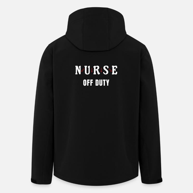 Nurse Off Duty Nurse Nursing - Men’s Recycled Softshell Jacket by Stanley/Stella - black