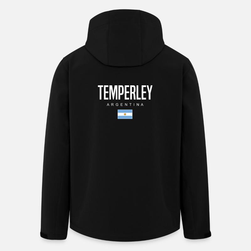 Temperley Argentinien Argentinier - Recycelte Männer Softshell-Jacke von Stanley/Stella - Schwarz