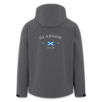 Glasgow Schottland – Urlaub Souvenir & Geschenk - Recycelte Männer Softshell-Jacke von Stanley/Stella - Schwarz - Hinten - AI Model Male 185 light (185cm)