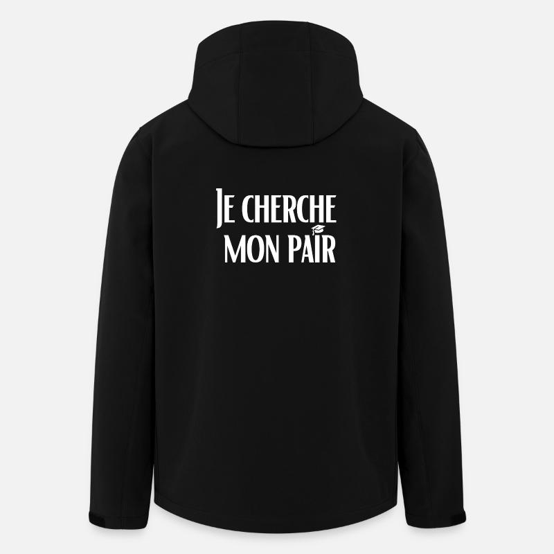 Je cherche mon pair - Veste softshell homme en polyester recyclé Stanley/Stella - noir