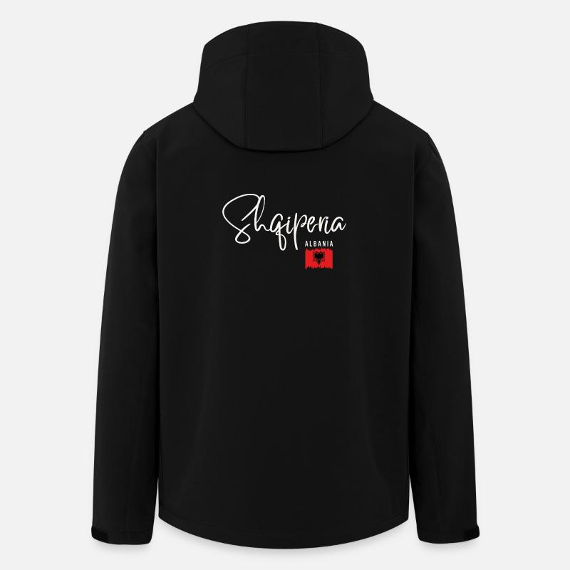 Albanian pride, made in Albania - Men’s Recycled Softshell Jacket by Stanley/Stella - black
