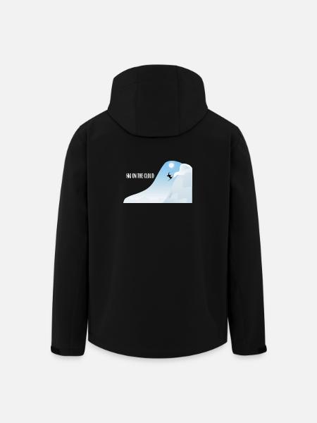 Skiing in the cloud - Men’s Recycled Softshell Jacket by Stanley/Stella - black