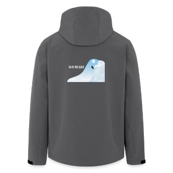 Skiing in the cloud - Men’s Recycled Softshell Jacket by Stanley/Stella - anthracite - Back - AI Model Male 185 light (185cm)