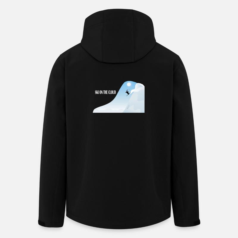 Skiing in the cloud - Men’s Recycled Softshell Jacket by Stanley/Stella - black