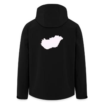 Pays hongrois - Veste softshell homme en polyester recyclé Stanley/Stella - noir - Dos - AI Model Male 185 light (185cm)