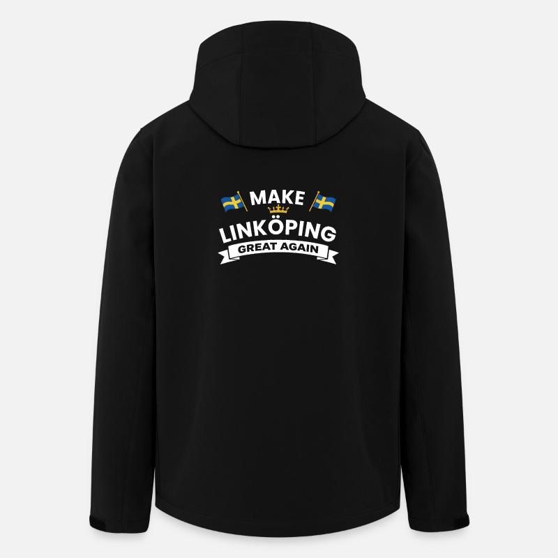Linköping Stärkere Kohäsion - Recycelte Männer Softshell-Jacke von Stanley/Stella - Schwarz