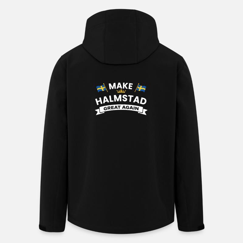 Halmstad City Pride Flags - Men’s Recycled Softshell Jacket by Stanley/Stella - black