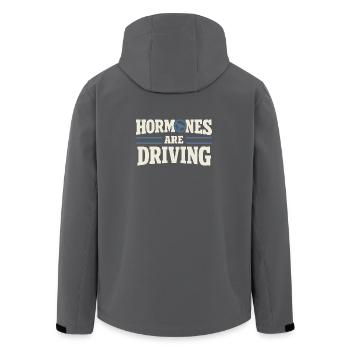 Perimenopause Humor Perimenopause - Recycelte Männer Softshell-Jacke von Stanley/Stella - Anthrazit - Hinten - AI Model Male 185 light (185cm)