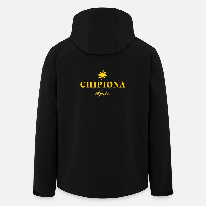 Chipiona Spain Sun Emblem - Men’s Recycled Softshell Jacket by Stanley/Stella - black