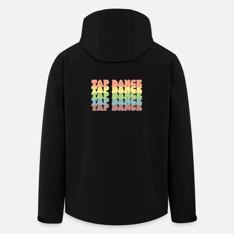 Pastell Regenbogen Tap Dance - Recycelte Männer Softshell-Jacke von Stanley/Stella - Schwarz