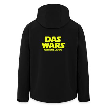 das_wars_abi_2026_abitur_geschenk_shirt_gymnasi - Recycelte Männer Softshell-Jacke von Stanley/Stella - Schwarz - Hinten - AI Model Male 185 light (185cm)