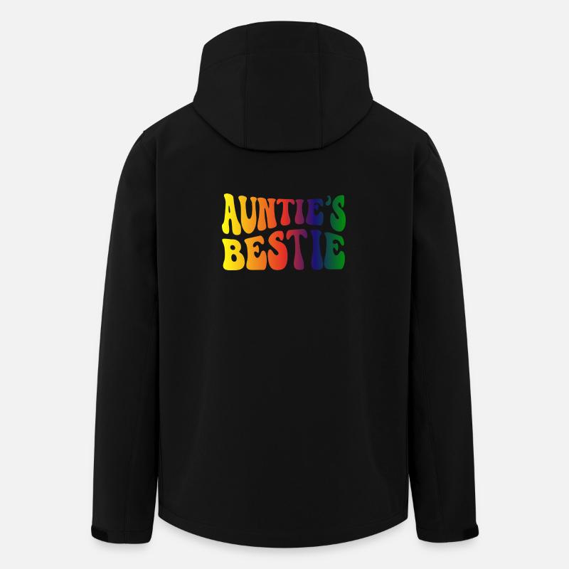 Auntie's Bestie, Nichte, Neffe Geschenkidee  - Recycelte Männer Softshell-Jacke von Stanley/Stella - Schwarz