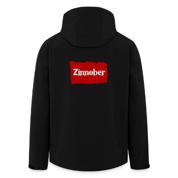 Zinnober - Recycelte Männer Softshell-Jacke von Stanley/Stella - Schwarz - Hinten - AI Model Male 185 light (185cm)