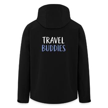 Compagnons de voyage - Veste softshell homme en polyester recyclé Stanley/Stella - noir - Dos - AI Model Male 185 light (185cm)