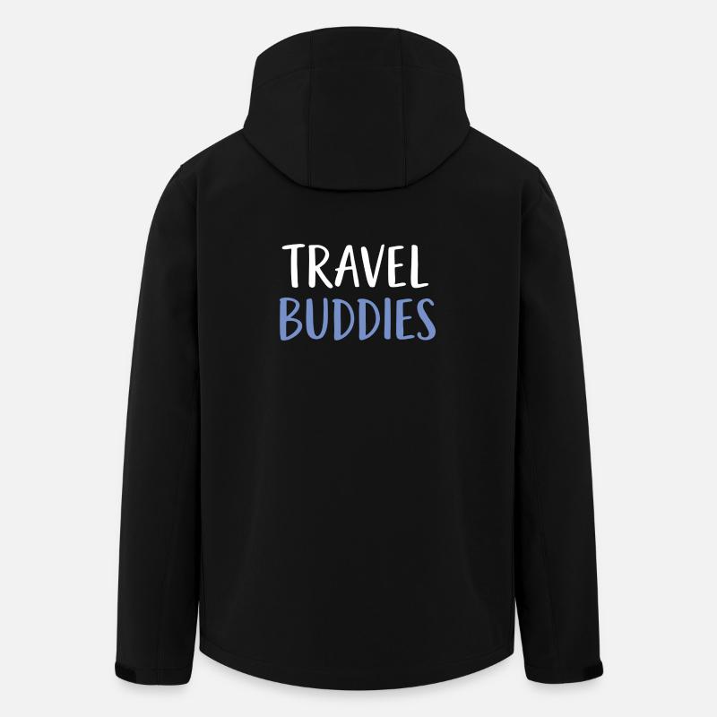 Travel buddies - Recycelte Männer Softshell-Jacke von Stanley/Stella - Schwarz