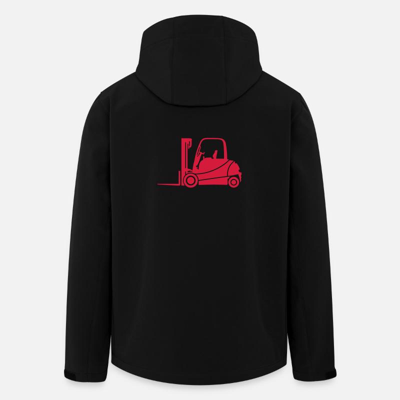 Gabelstapler Silhouette | Industrie & Technik Shir - Recycelte Männer Softshell-Jacke von Stanley/Stella - Schwarz