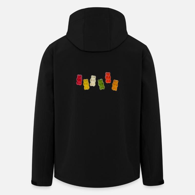 Gummibärchen - Recycelte Männer Softshell-Jacke von Stanley/Stella - Schwarz