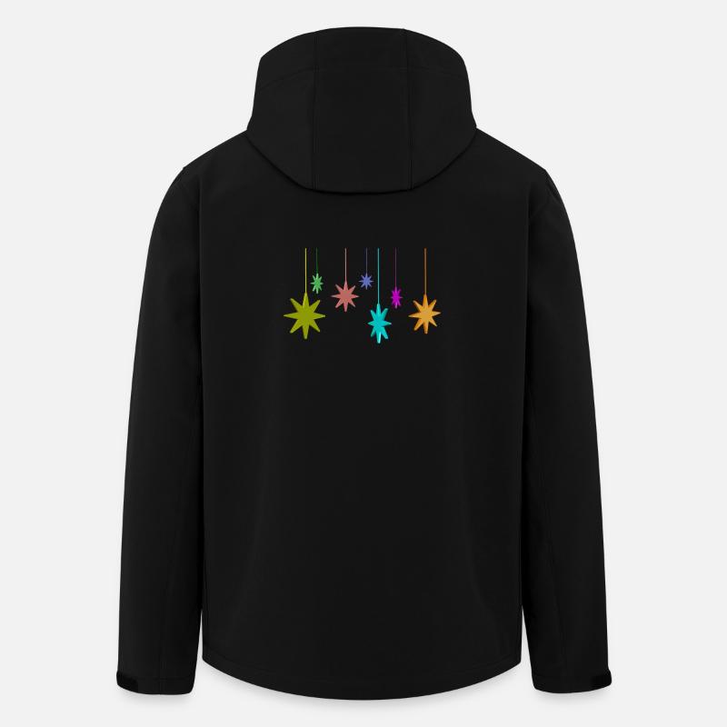 weihnachten sterne - Recycelte Männer Softshell-Jacke von Stanley/Stella - Schwarz