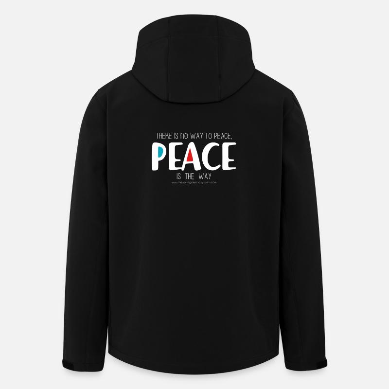 Peace 2 (sombre) - Veste softshell homme en polyester recyclé Stanley/Stella - noir