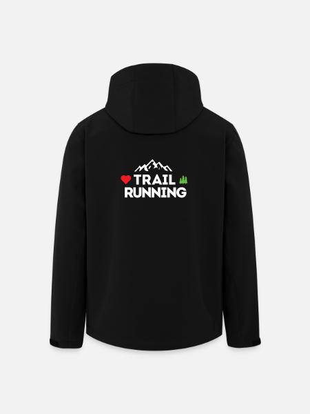I love Trail Running - Men’s Recycled Softshell Jacket by Stanley/Stella - black