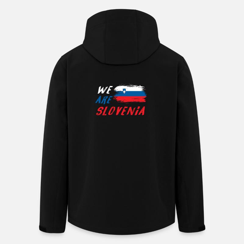We are Slovenia - Men’s Recycled Softshell Jacket by Stanley/Stella - black