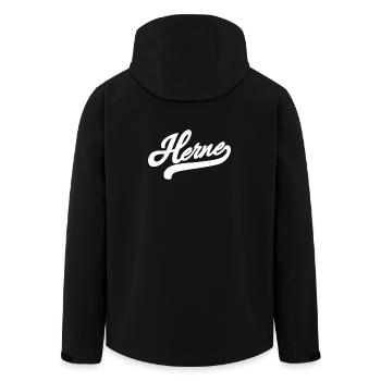 Herne Rétro - Veste softshell homme en polyester recyclé Stanley/Stella - noir - Dos - AI Model Male 185 light (185cm)
