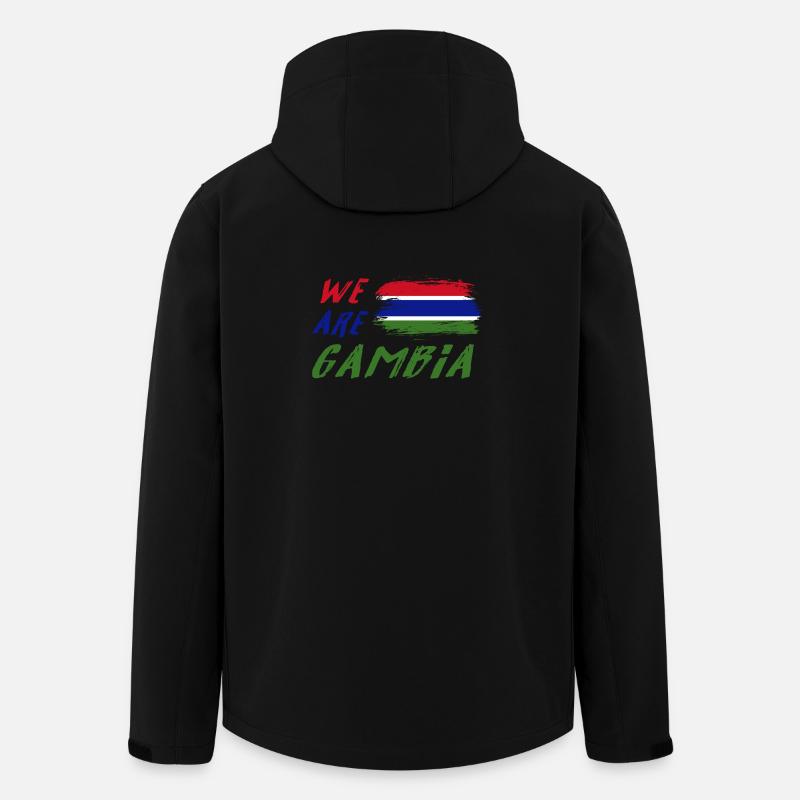 Wir sind Gambia - Recycelte Männer Softshell-Jacke von Stanley/Stella - Schwarz