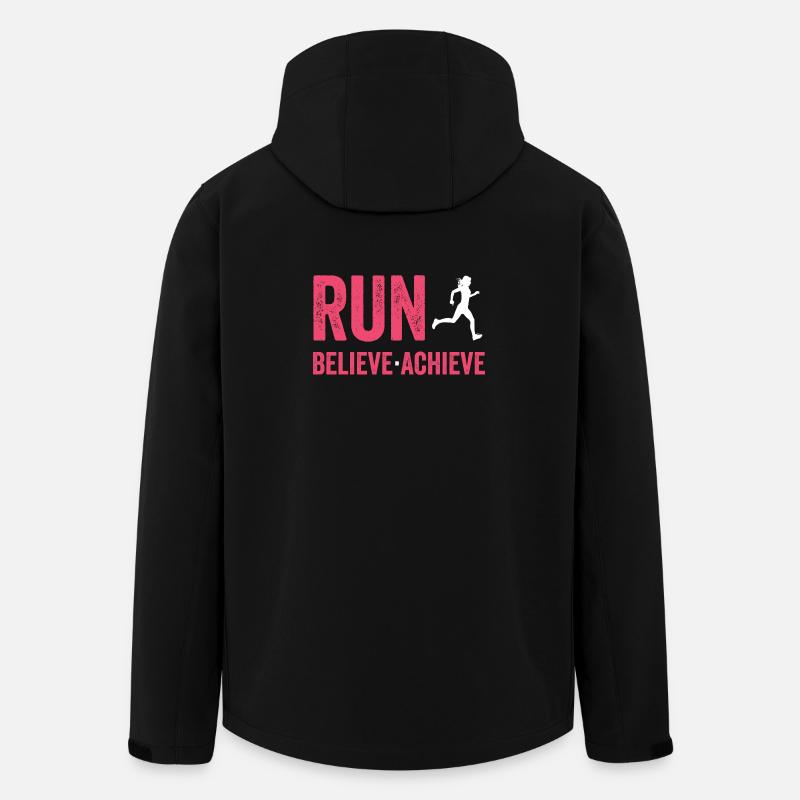 Marathon - Laufen. Glauben. Erreichen. - Recycelte Männer Softshell-Jacke von Stanley/Stella - Schwarz