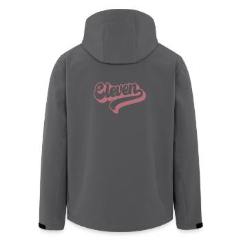 Onze 11e anniversaire pour les filles de 11 ans - Veste softshell homme en polyester recyclé Stanley/Stella - noir - Dos - AI Model Male 185 light (185cm)
