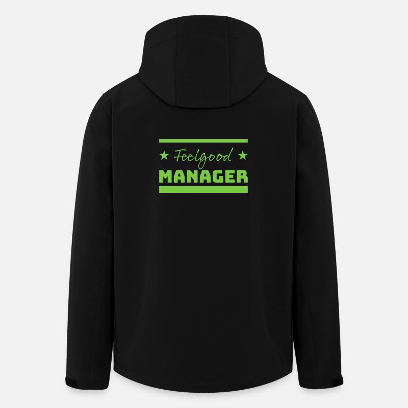 Tshirt Feelgood Manager Étoiles vert - Veste softshell homme en polyester recyclé Stanley/Stella - noir