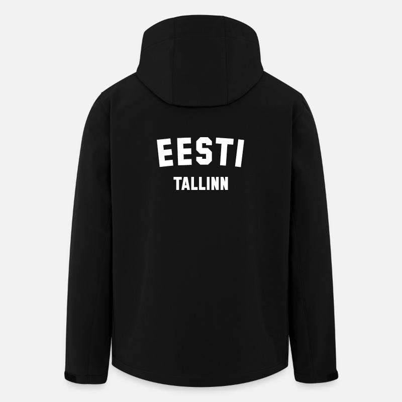 EESTI Estland Tallinn - Recycelte Männer Softshell-Jacke von Stanley/Stella - Schwarz