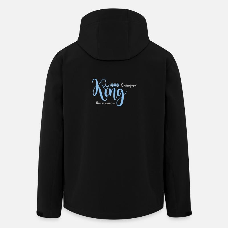 Camper King - Veste softshell homme en polyester recyclé Stanley/Stella - noir