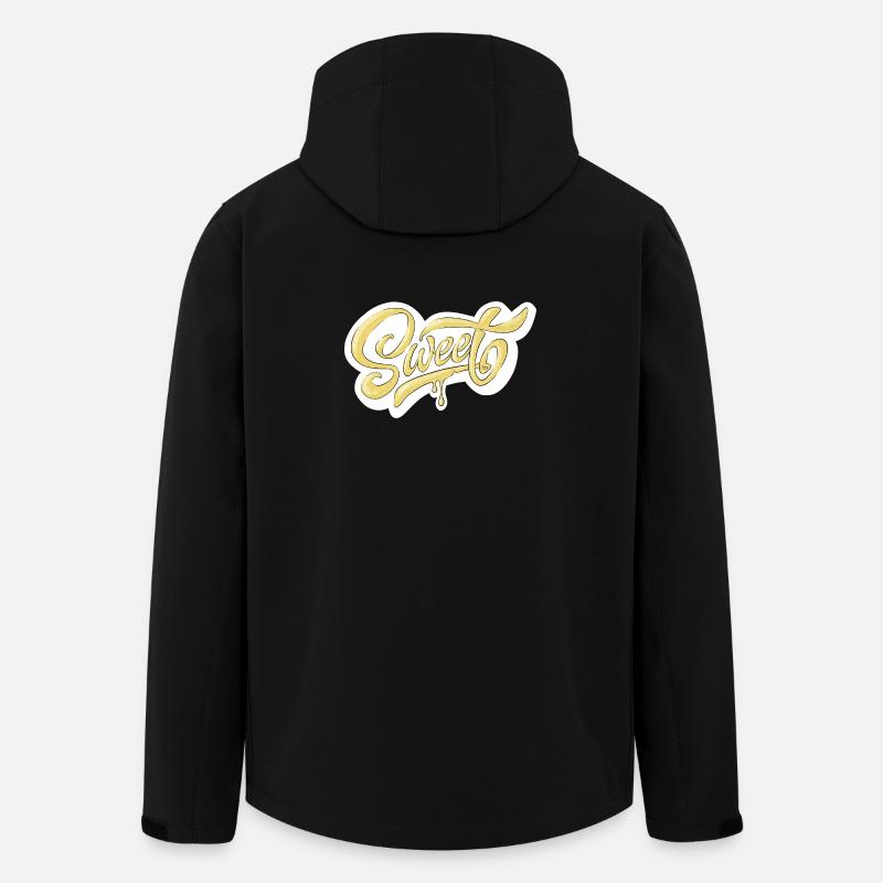 Süßes Schrift-Typografie-Design - Recycelte Männer Softshell-Jacke von Stanley/Stella - Schwarz