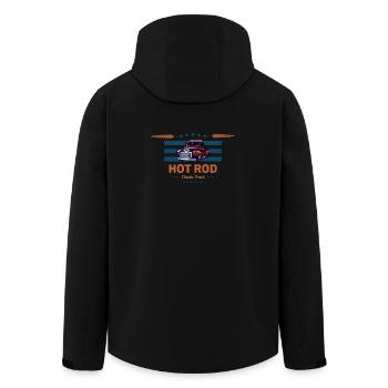 hot rod / hot rods - Men’s Recycled Softshell Jacket by Stanley/Stella - black - Back - AI Model Male 185 light (185cm)
