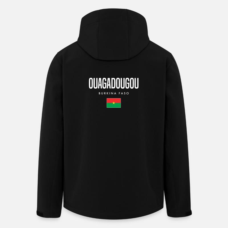 Ouagadougou Burkina Faso - Recycelte Männer Softshell-Jacke von Stanley/Stella - Schwarz
