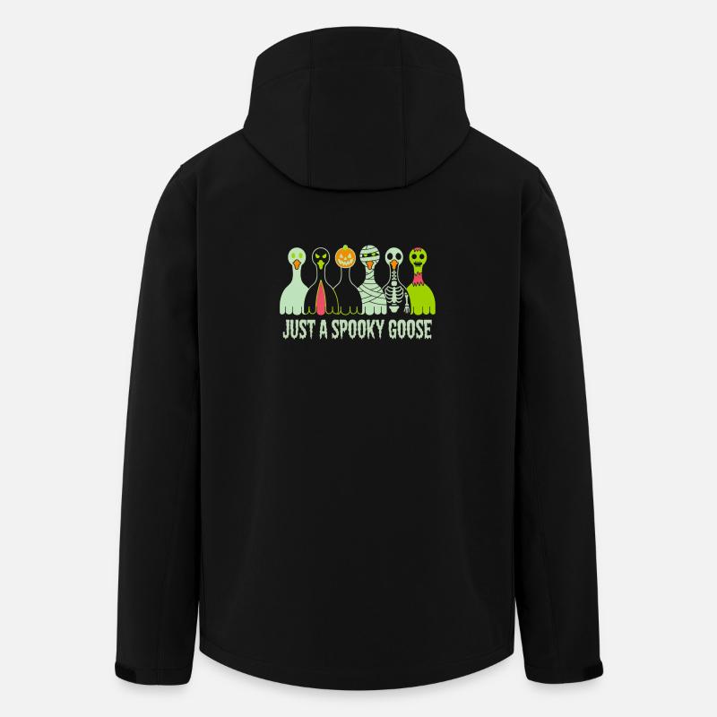 Nur eine gruselige Gans Halloween-Stimmung - Recycelte Männer Softshell-Jacke von Stanley/Stella - Schwarz