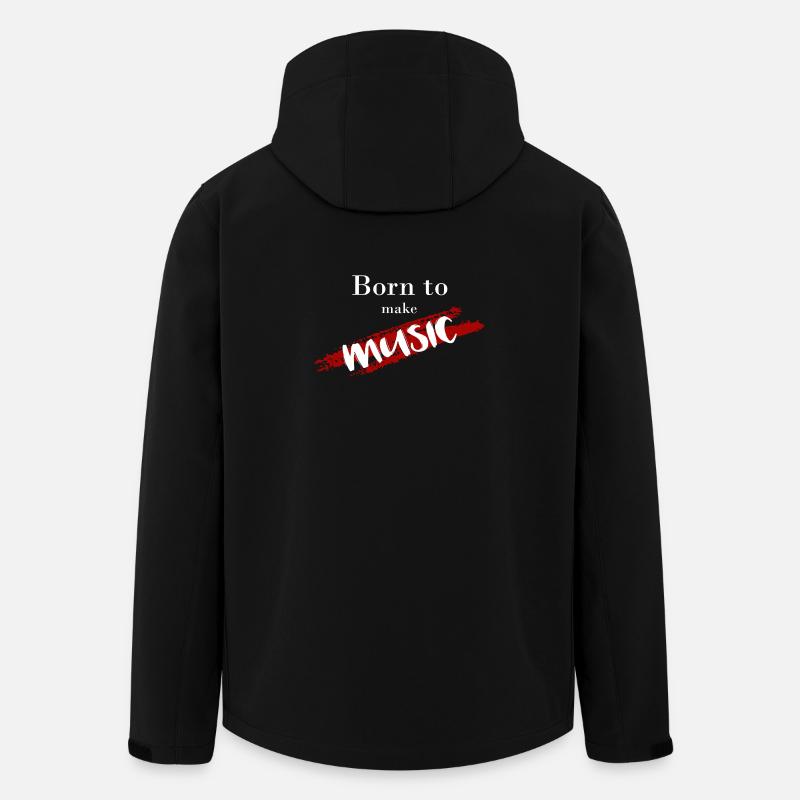 Born To Make Music - Recycelte Männer Softshell-Jacke von Stanley/Stella - Schwarz