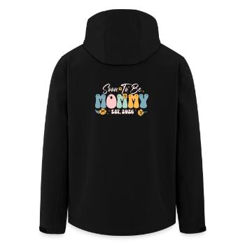 Floral Future Be Mommy Est 2026 - Veste softshell homme en polyester recyclé Stanley/Stella - noir - Dos - AI Model Male 185 light (185cm)