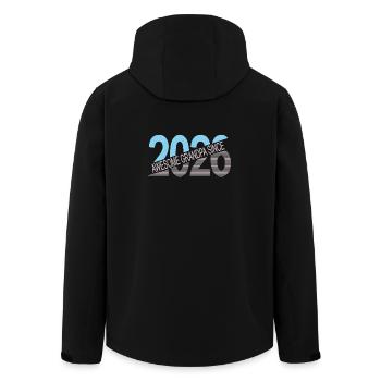 Awesome_grandpa_since_2026 - Recycelte Männer Softshell-Jacke von Stanley/Stella - Schwarz - Hinten - AI Model Male 185 light (185cm)