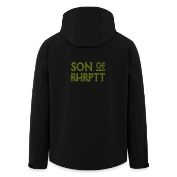 Son of Rhrptt - Ruhrpott - Zeche - Zollverein - Recycelte Männer Softshell-Jacke von Stanley/Stella - Schwarz - Hinten - AI Model Male 185 light (185cm)