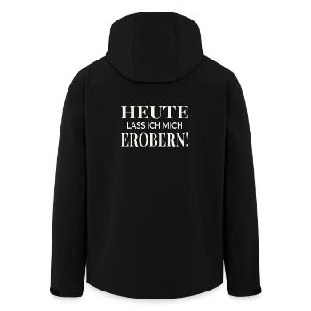 Aujourd’hui, je me suis laissé conquérir ! - Veste softshell homme en polyester recyclé Stanley/Stella - noir - Dos - AI Model Male 185 light (185cm)