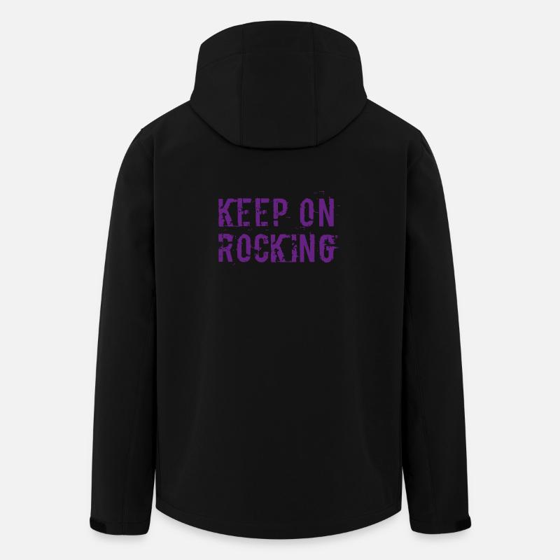 Keep on rocking - Men’s Recycled Softshell Jacket by Stanley/Stella - black